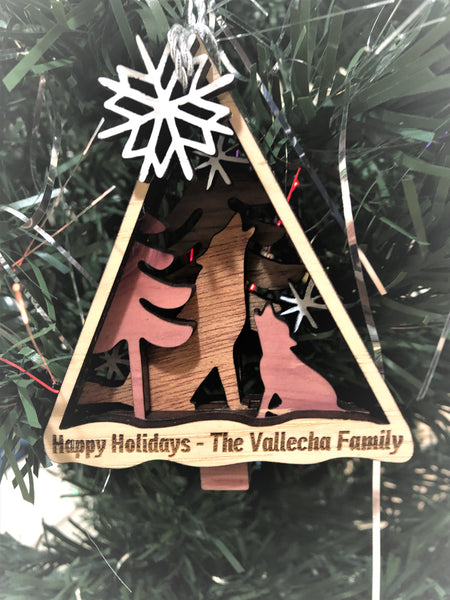 Wood Layered Christmas Ornament