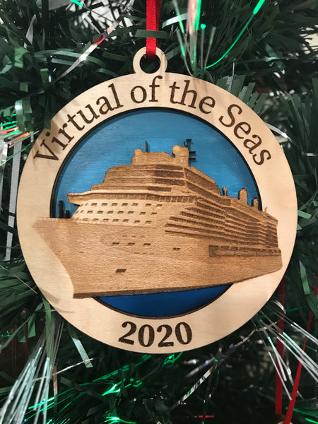 Cruise Ornaments Pair- Virtual and Dreaming of the Seas