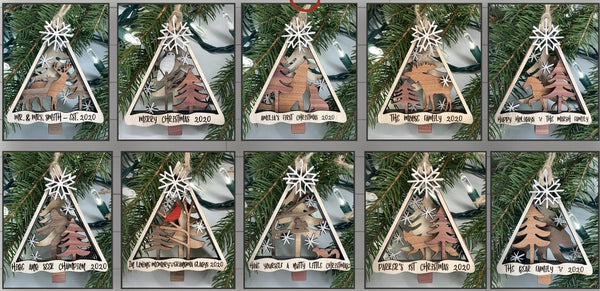 Wood Layered Christmas Ornament