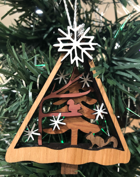 Wood Layered Christmas Ornament