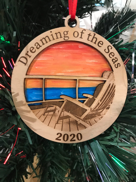 Cruise Ornaments Pair- Virtual and Dreaming of the Seas