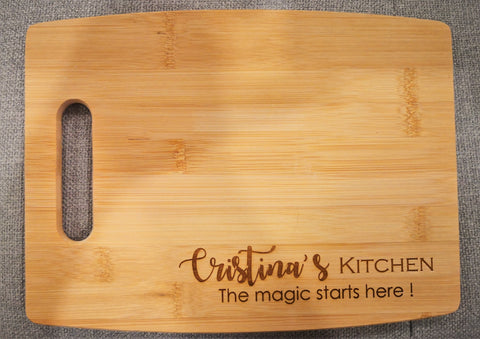 Bamboo Engraved Cutting Board