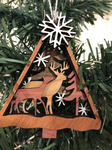 Wood Layered Christmas Ornament